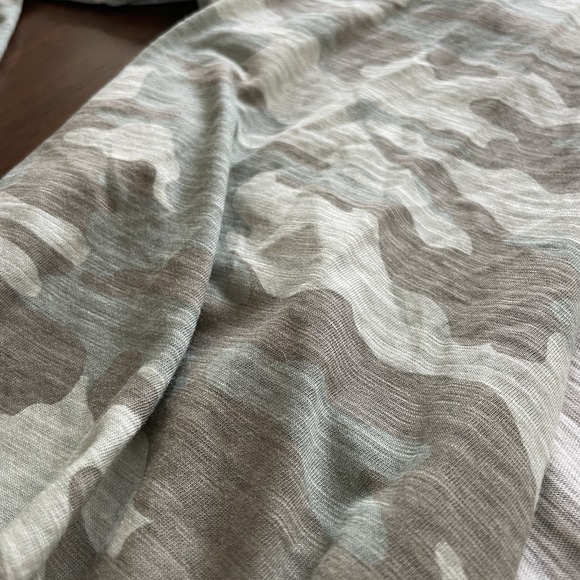 Belle by Kim Gravel Camo Cotton Navy Knit Cardigan Small Lot Bundle Lightweight - Picture 8 of 12